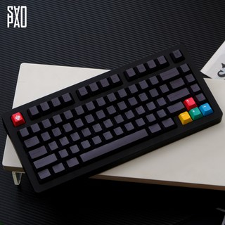 사오파오 블랙 먹각 키캡 PBT 체리 5면 염료승화