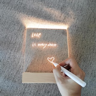 아크릴 그리는 무드등 + 마카펜 + 펜슬, 혼합색상