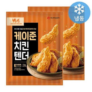 케이준 치킨텐더 마니커 1kg/25±5ea, 1kg, 2개