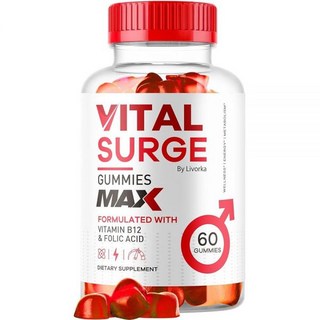 Vital Surge 남성용 젤리 - 퍼포먼스 젤리 MAX Strength VitalSurge 고급 포뮬라 VitaSurge Vitale Vita 1050MG (젤리 ), Vital Surge 남성용 젤리 - 퍼포먼스 젤리,, 1개