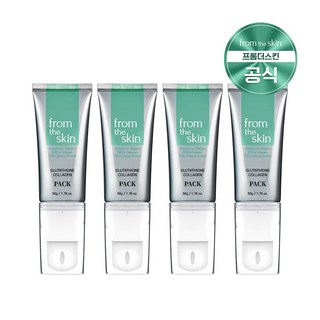 [bioMOA] 바이오모아 프롬더스킨 글루타치온 콜라겐 필오프팩 50g, 4개, 1매입