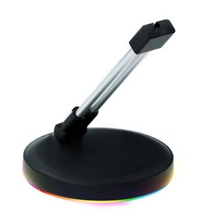 게이밍 마우스 선 번지 번지대 거치대 선정리 선고정 RGB 코드 미끄럼 방지 발 고정 장치 C 타입 케이블 관리 PC 게임용 와인딩, with RGB Light, 1개