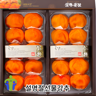 [설선물세트] 상주곶감 건시 반건시 반건조 백화점 납품 산지직송 중과 대과 [원산지:국산(경상북도 상주시)], 1세트, 반건시 선물세트 800g (40g x 20개)
