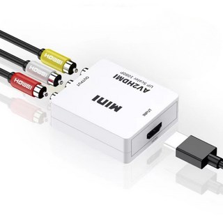 RCA 변환기 출력 영상 변환 젠더 케이블 HDMI 컨버터, 1개