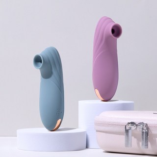 (국내브랜드)몽즈 한국여성용 미니 석션 바이브레이터 딜도 + 파우치 증정, 1개, 라임 민트 대표 이미지 - 딜도 추천