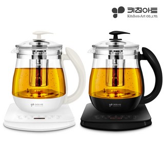 키친아트 프리미엄 더글라스 무선 전기 티포트 1.7L KIA-EK15, 블랙