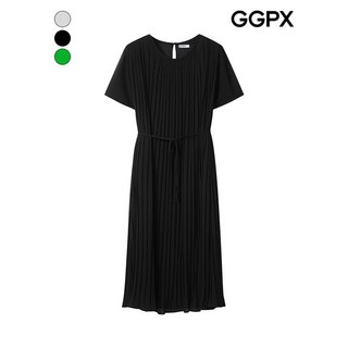 GGPX 플리츠 허리끈 반팔 원피스 GP4OP067F