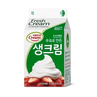서울우유 생크림 500ml 아이스박스 포장, 1개