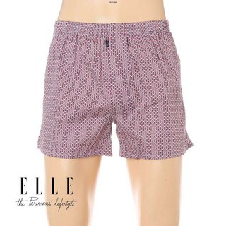 [엘르이너웨어] 레드 사슬 면 남성 트렁크 ECMTK171 RD