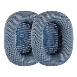 에어팟 맥스 이어쿠션 이어패드 커버 패브릭 메쉬 호환 교체 캡, 블루_패브릭[MAX], 1개