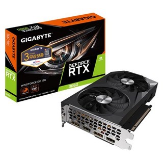 [GIGABYTE] GeForce RTX 3060 WINDFORCE OC D6 12GB 피씨디렉트
