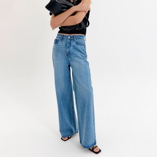 룩캐스트 릴리 와이드 데님 팬츠_데님 / LILY WIDE DENIM PANTS_DENIM