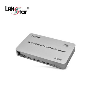 랜스타 LS-HDM402KVM-4K HDMI 4x1 KVM 멀티뷰어