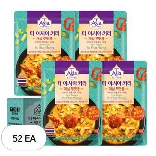 티아시아키친 게살 푸팟퐁 커리, 170g, 52개