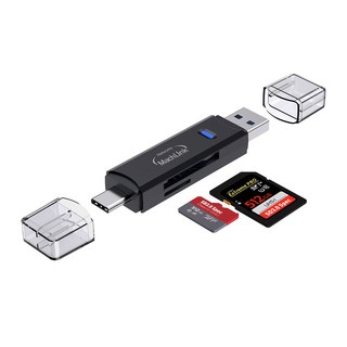 USB3.1 Type-C + USB3.0 SD/MicroSD 카드리더기 ML-R32AC4, 1개