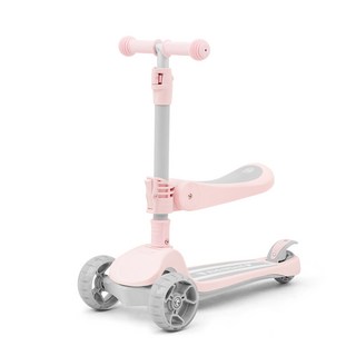 아이팜 키즈휠 X2 유아 접이식킥보드, 4.X2_크림핑크
