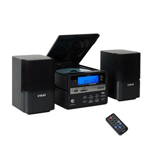 인켈 올인원 블루투스 스피커 미니 컴포넌트 분리형 오디오, IK-CP250MC, 블랙