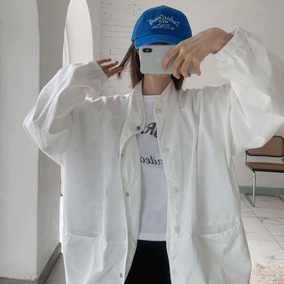애플망고옷장 오버핏 흰색 메종 돗도 야상 잠바 패치점퍼