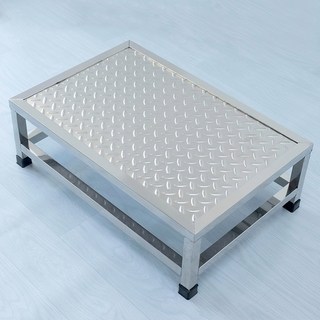 대형계단발판 스테인레스아시바 무늬 철판 100X30X20 깔판 체크판 기타 3단 100, 스키보드 가로 60 세로 40 높이 30cm, 1개