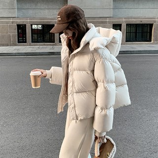 무드무드 마이티 후드 숏 패딩 점퍼