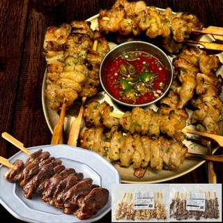 숯불향 간장양념 닭염통꼬치 400g+닭껍질꼬치 400g 일본식 야키토리/2세트이상 구매시 새우볶음밥 증정, 400g, 1개