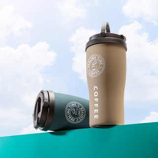 힐링타임 커피 텀블러 (650ml), 블랙 (Black)
