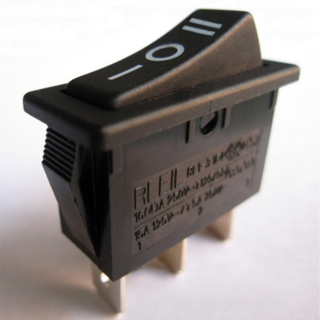 RLEIL 시소 전원 라커스위치 RL1-313-C-6-BK/BK-P2, 1개