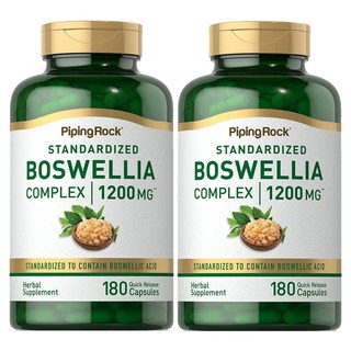 PipingRock 피핑락[미국]보스웰리아 콤프렉스 Boswellia Complex 1200mg 180정capsules., 2개, 1200 mg/180 정capsules, 180정