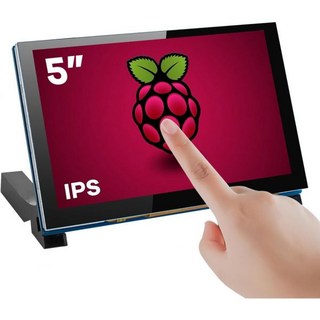 Raspberry Pi 5/4/3 800x480 픽셀 용량성 화면 드라이버 프리 인터페이스와 호환되는 5인치 터치스크린 IPS MIPI DSI 디스플레이, 5 inches, 1개