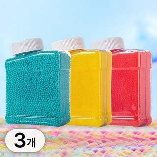투데이리빙 3개입 세트 대용량 젤리 총알 소프트 안전한 액체 젤리탄 배그 서바이벌 워터밤 축제 소프트건 젤리총 액체총알 20000발, 3개, R98508B(레드+옐로우+민트