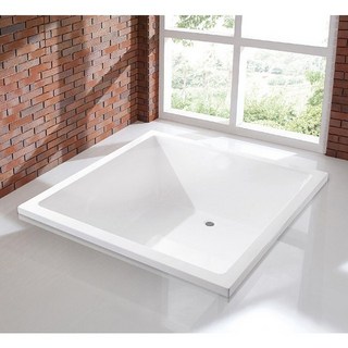 ST-6701Q 정사각 매립형욕조 심플한디자인 욕조, 1개