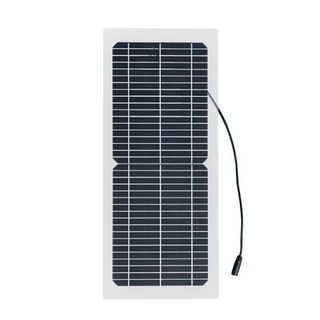 휴대용 태양 전지 패널 18V 10W 태양열 충전기 태양광 플렉시블 태양 전지 패널 단결정 셀 야외 휴대폰 파워 뱅크 자동차 배터리 충전 Solar panel charger, 1개