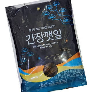 착한식품 간장깻잎 4kg 밑반찬 깻잎절임