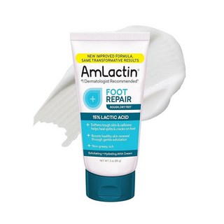 AmLactin 풋 리페어 크림 테라피 85g 튜브형 AHA, 1개