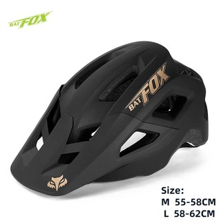 산악 casco 남성용 mtb 레이싱 프레임 BATFOX 헬멧 스피드 para 자전거 사이클링, A057207black gold, 1개