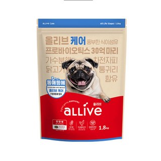 올리브 사료 케어 전연령 1.8kg 장건강사료, 가수분해 닭, 1개