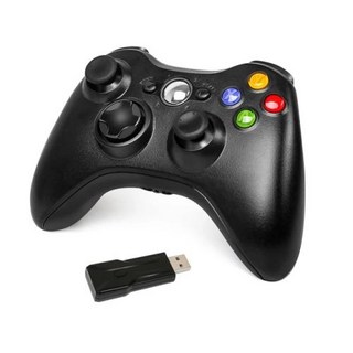 Xbox 360 컨트롤러용 무선 및 유선 조이스틱 PC 컨트롤 진동 게임 액세서리 포함, 1개, 4) wireless -02