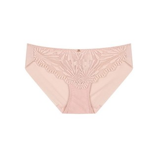 원더브라 여성 기하학 패턴 레이스 햄팬티 베이지