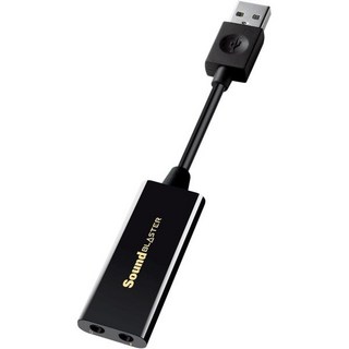 Creative Labs 사운드 블라스터 플레이 Windows Mac용 외장 USB 어댑터 3개. 플러그 앤 플레이드라이버 필요 없음. 24비트 96KHz 재생으로 업그레이드, For Windows and Mac, 1개