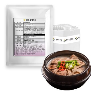 엠에스푸드 돈우골농축액 1kg 15개입 고농축 엑기스 육수 사골 돈골 (염1%) 50brix, 15개
