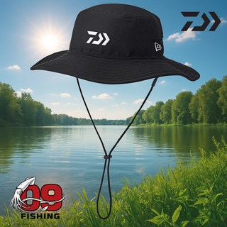 다이와 DC-6035NK 뉴에라 콜라보 와이드 버킷햇 낚시모자 정글모자 한국다이와정공, 블랙 S-M