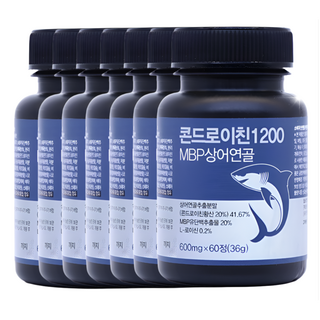 콘드로이친 1200 MBP 엠비피 상어연골 식약처 HACCP 인증, 7개, 60정