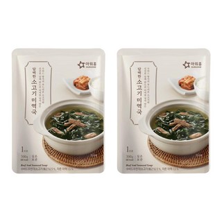 아워홈 담백한 소고기 미역국, 300g, 2개