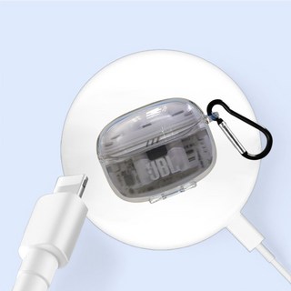 JBL TUNE BEAM2 크리스탈 투명 슬림 케이스, 1개