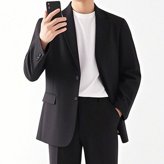 시원하고 쿨한 써드 린넨 싱글 정장 자켓 콤비 마이 블레이저 빅사이즈 국내생산 ZZBJK023