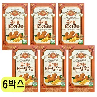 홀베리 그대로 짜낸 유기농 레몬 생강즙 14p, 630g, 2개