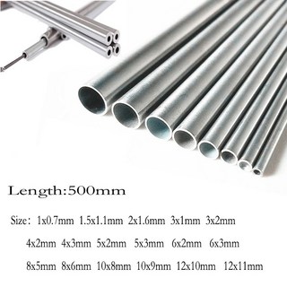 강제 전선관 스틸파이프 1 10pcs 길이 500mm 304 스테인레스 모세관 1mm2mm3mm4mm5mm6mm8mm10mm12mm, 10x8mm 1개