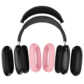 가꼬싶다 에어팟 맥스 올인원 케이스 세트, 26번 블랙/핑크/블랙