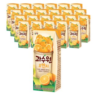 남양과수원 오렌지 과일음료, 190ml, 24개