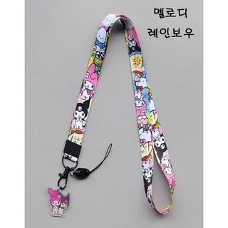 산리오 캐릭터 핸드폰 스트랩줄 / 핸드폰 목걸이 줄, 1개